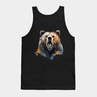 Roaring bear Tank Top